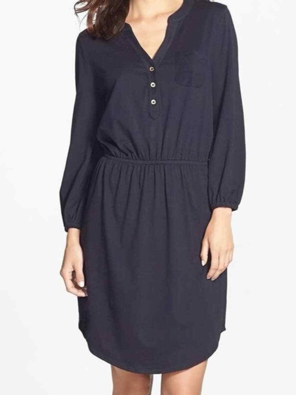 Lilly Pulitzer Beckett Black Knit Shirt Dress